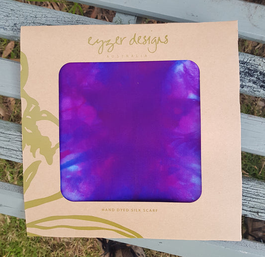 Distant Hills - Silk Habotai Scarf