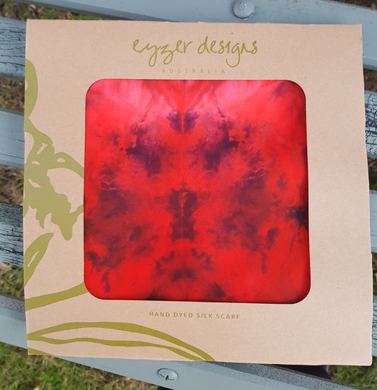 Bushfire - Silk Habotai Scarf