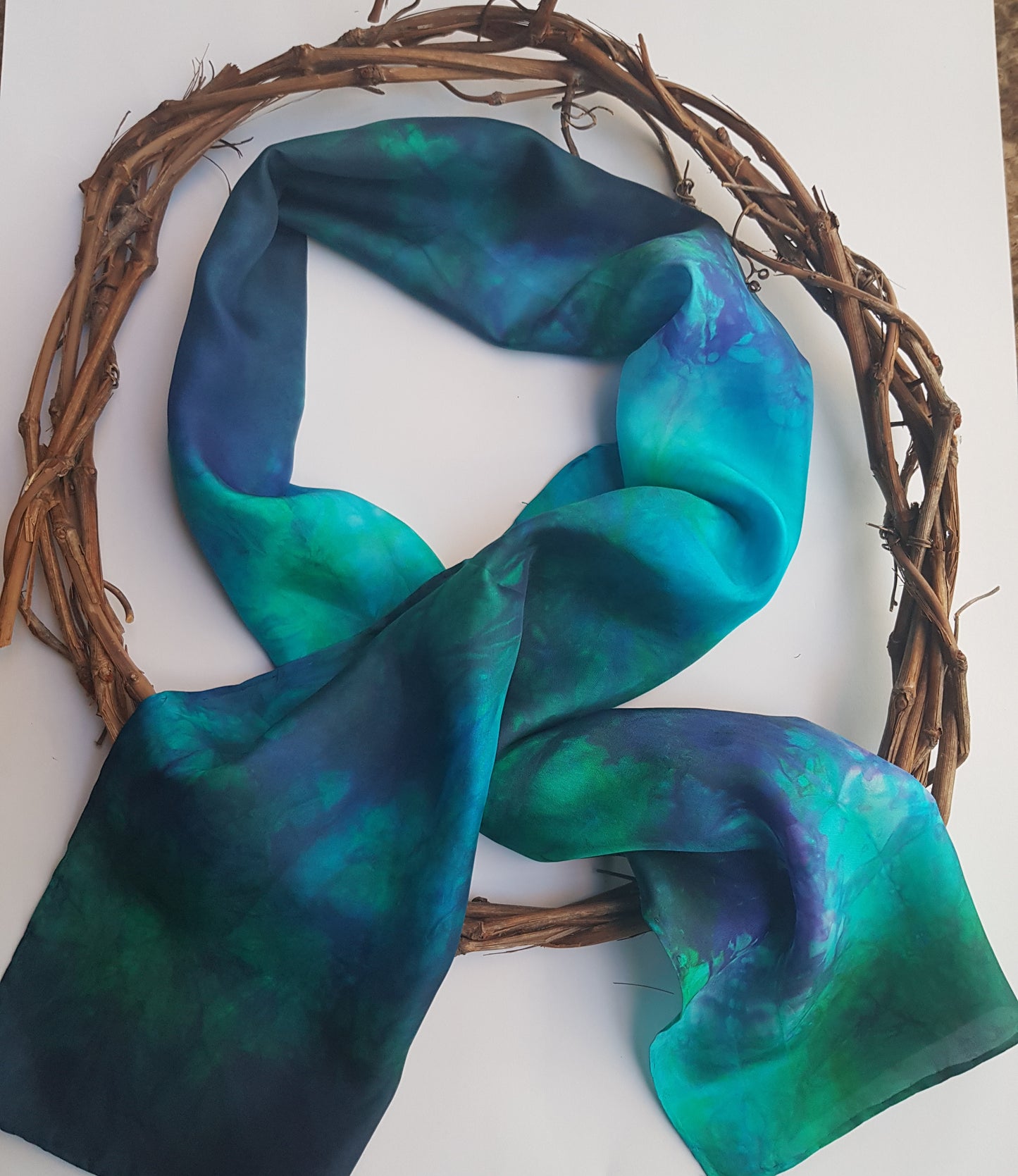 Opal - Silk Habotai Scarf