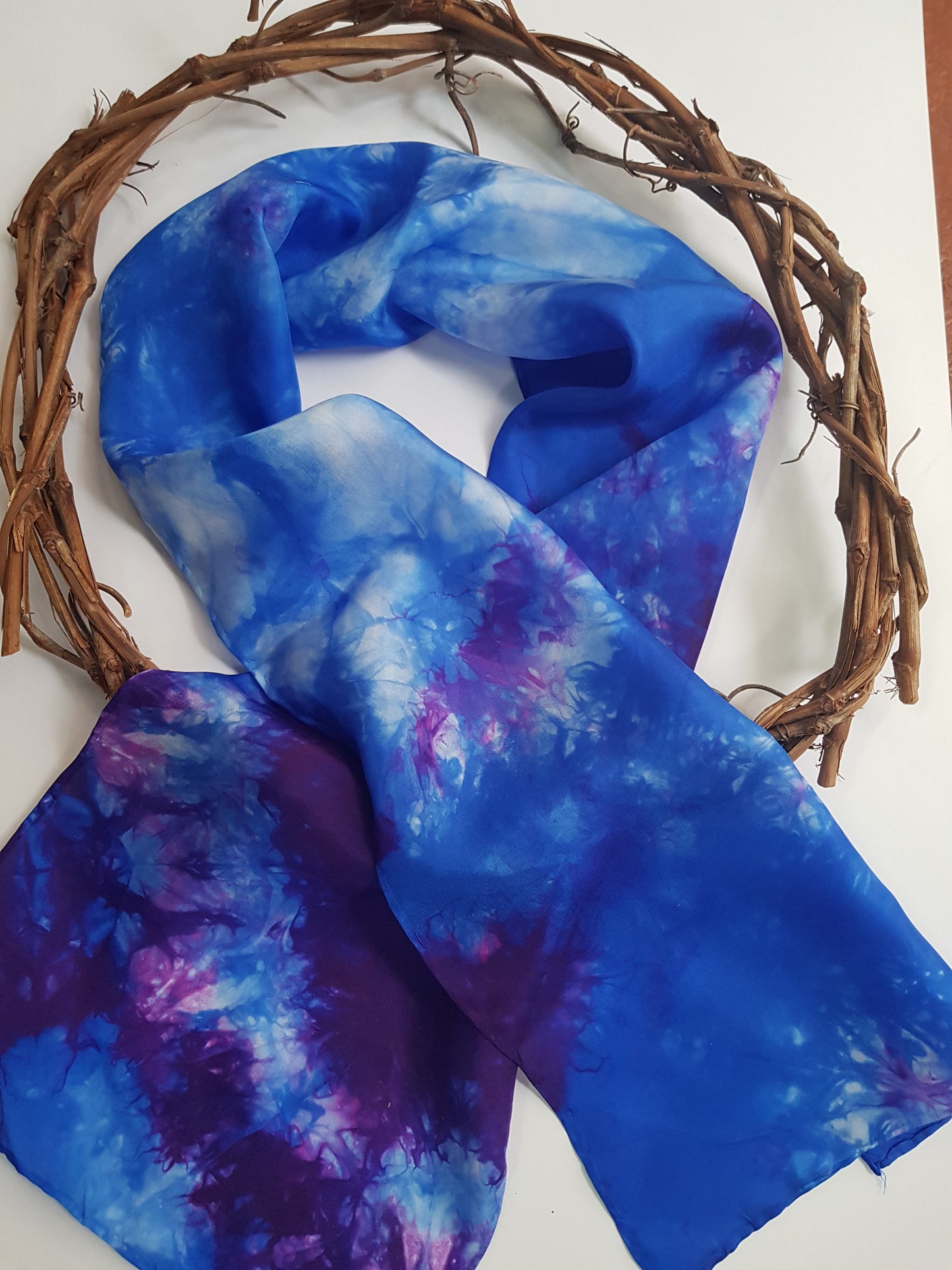Distant Hills - Silk Habotai Scarf