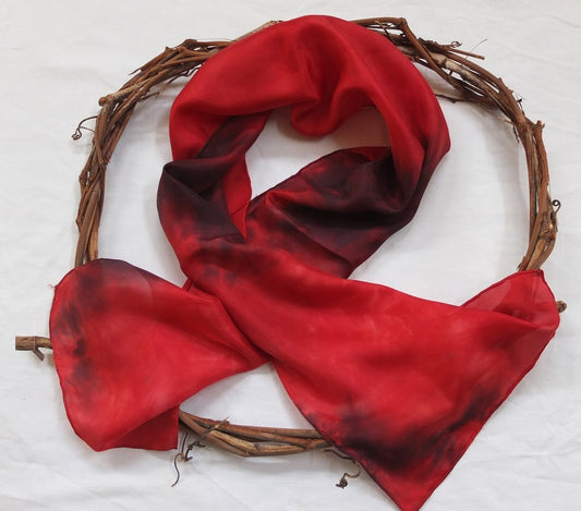 Bushfire - Silk Habotai Scarf