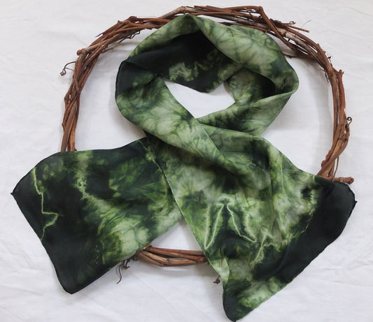 Gum Leaves - Silk Habotai Scarf