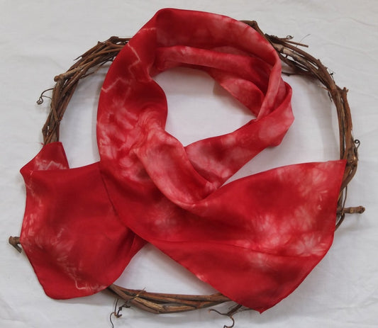Waratah - Silk Habotai Scarf