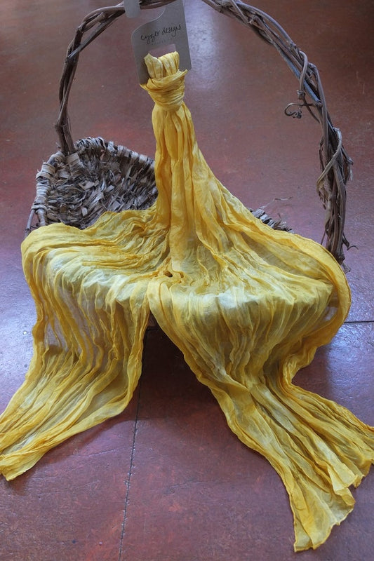 Wattle - Crinkle Silk Pongee Scarf